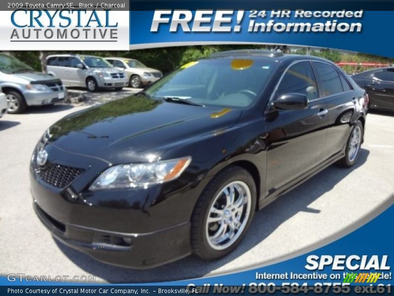 Black / Charcoal 2009 Toyota Camry SE