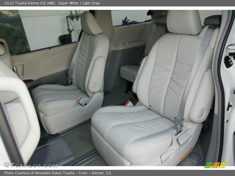 Super White / Light Gray 2012 Toyota Sienna XLE AWD