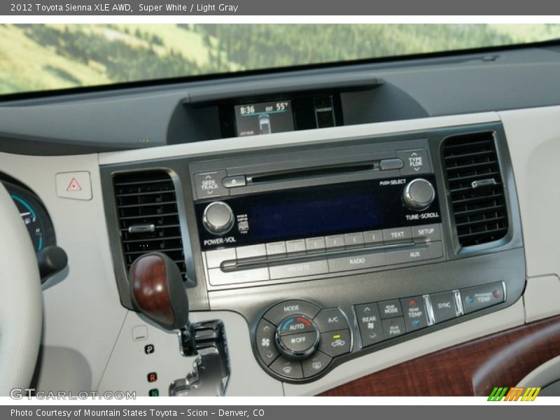Super White / Light Gray 2012 Toyota Sienna XLE AWD