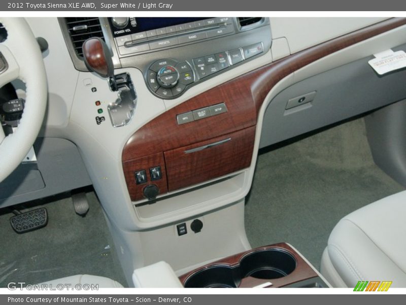 Super White / Light Gray 2012 Toyota Sienna XLE AWD