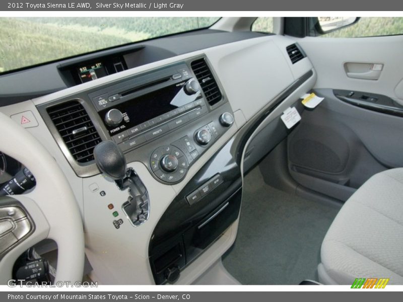Silver Sky Metallic / Light Gray 2012 Toyota Sienna LE AWD