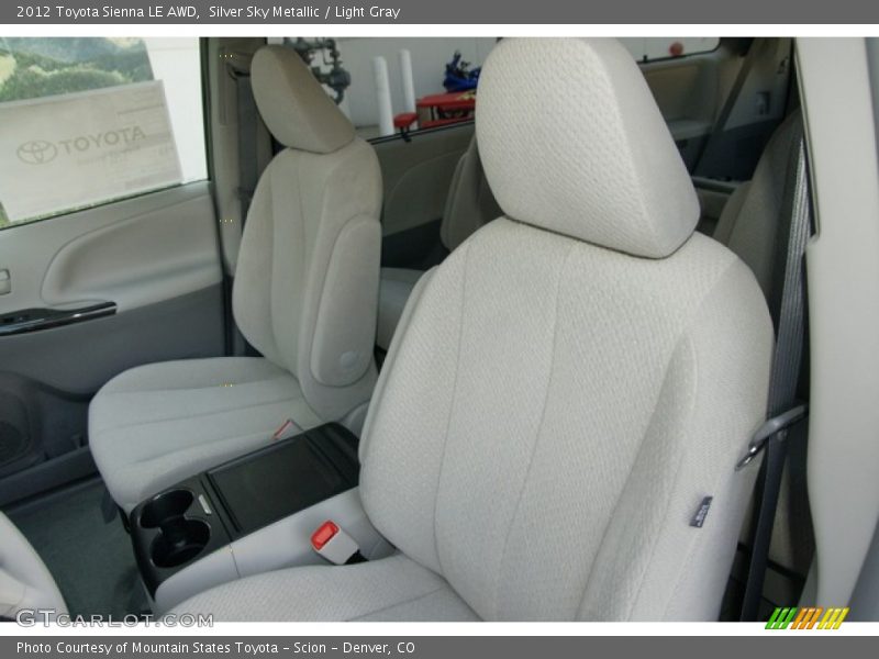 Silver Sky Metallic / Light Gray 2012 Toyota Sienna LE AWD