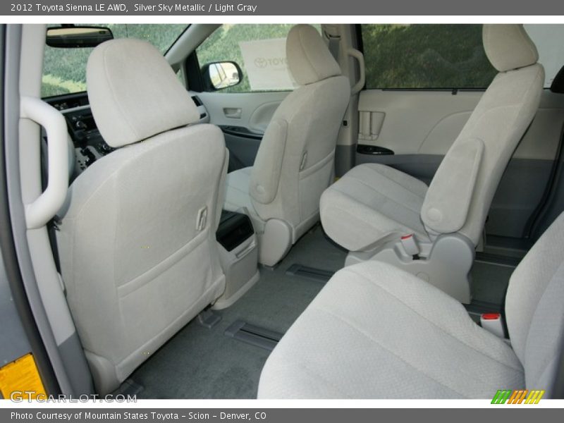 Silver Sky Metallic / Light Gray 2012 Toyota Sienna LE AWD