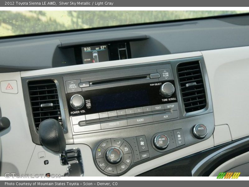 Silver Sky Metallic / Light Gray 2012 Toyota Sienna LE AWD