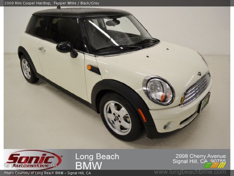 Pepper White / Black/Grey 2009 Mini Cooper Hardtop