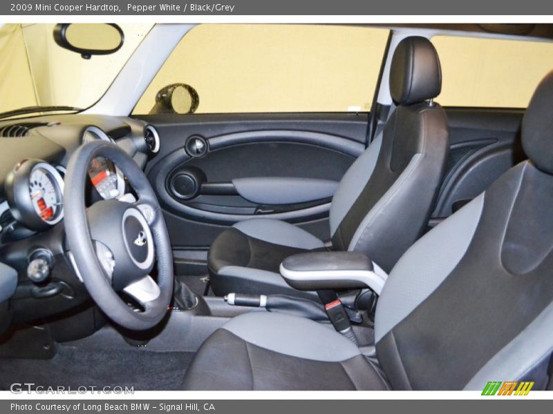 Pepper White / Black/Grey 2009 Mini Cooper Hardtop