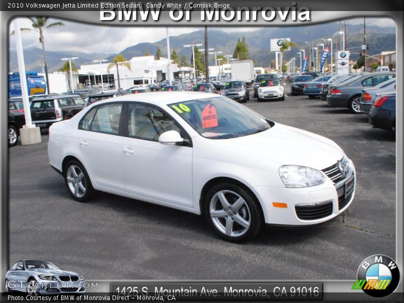 Candy White / Cornsilk Beige 2010 Volkswagen Jetta Limited Edition Sedan