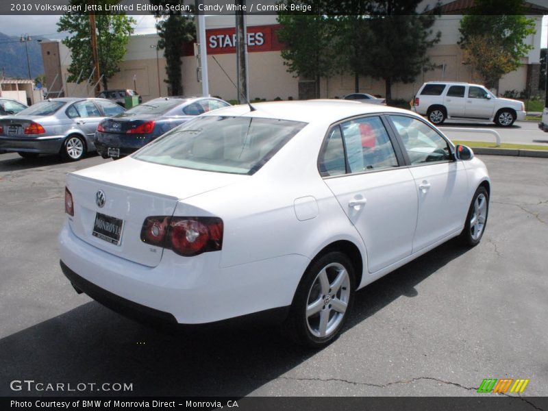 Candy White / Cornsilk Beige 2010 Volkswagen Jetta Limited Edition Sedan
