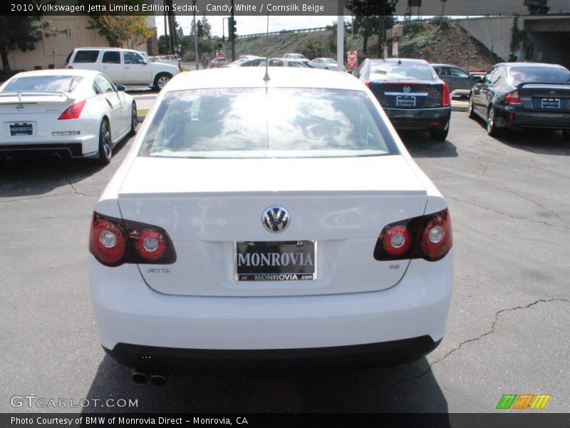 Candy White / Cornsilk Beige 2010 Volkswagen Jetta Limited Edition Sedan