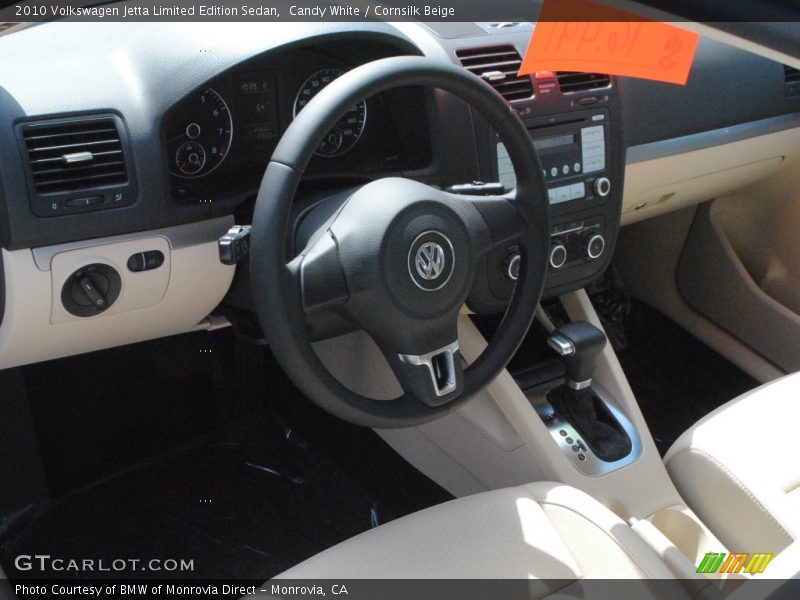 Candy White / Cornsilk Beige 2010 Volkswagen Jetta Limited Edition Sedan
