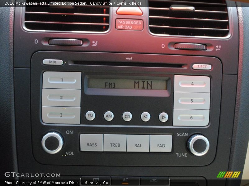 Audio System of 2010 Jetta Limited Edition Sedan