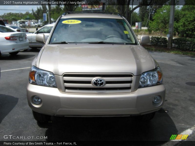 Sonora Gold Pearl / Ivory Beige 2007 Toyota Highlander