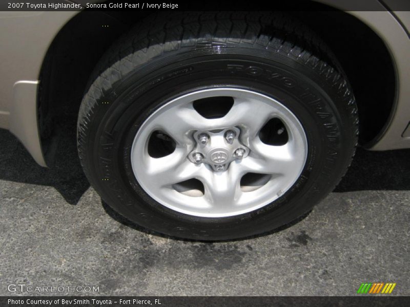 Sonora Gold Pearl / Ivory Beige 2007 Toyota Highlander