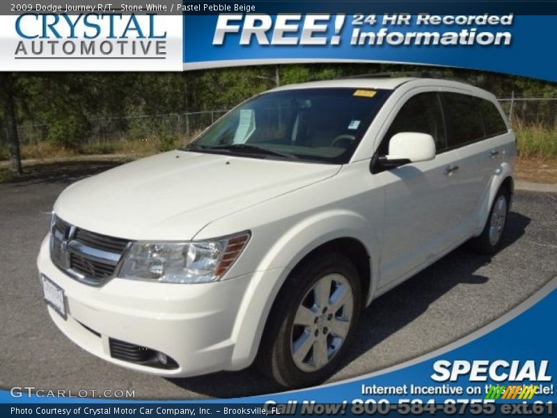 Stone White / Pastel Pebble Beige 2009 Dodge Journey R/T