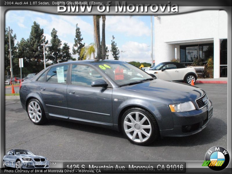 Dolphin Grey Metallic / Ebony 2004 Audi A4 1.8T Sedan