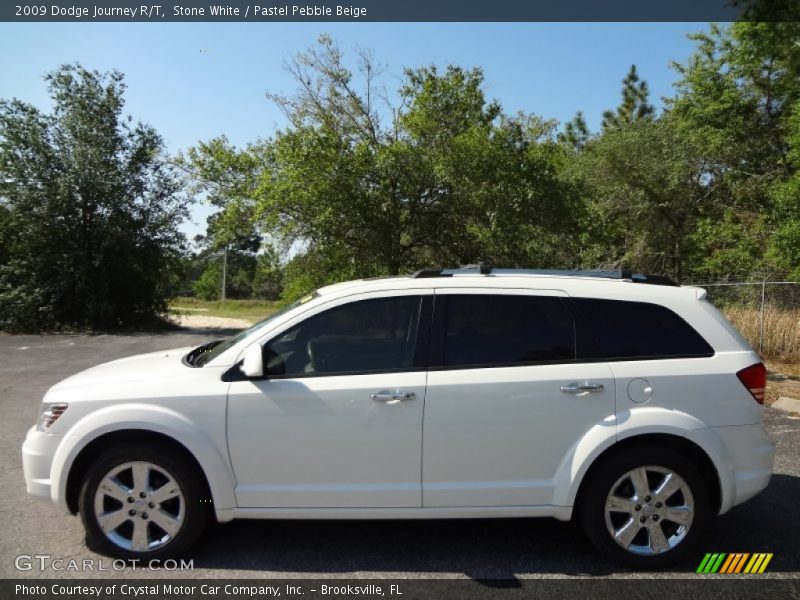 Stone White / Pastel Pebble Beige 2009 Dodge Journey R/T