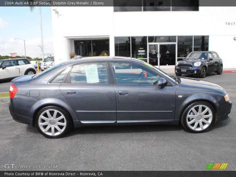 Dolphin Grey Metallic / Ebony 2004 Audi A4 1.8T Sedan