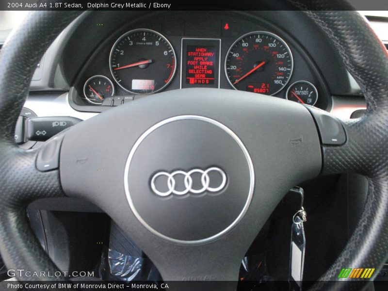 Dolphin Grey Metallic / Ebony 2004 Audi A4 1.8T Sedan