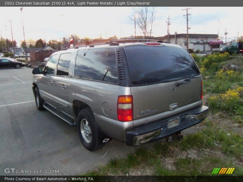 Light Pewter Metallic / Light Gray/Neutral 2001 Chevrolet Suburban 1500 LS 4x4
