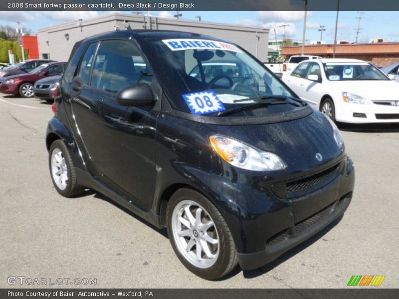 Deep Black / Design Black 2008 Smart fortwo passion cabriolet