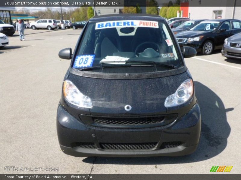 Deep Black / Design Black 2008 Smart fortwo passion cabriolet