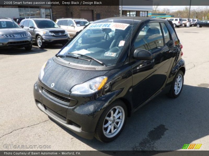 Deep Black / Design Black 2008 Smart fortwo passion cabriolet