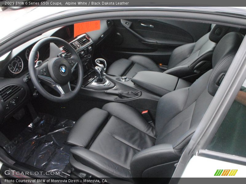 Alpine White / Black Dakota Leather 2009 BMW 6 Series 650i Coupe