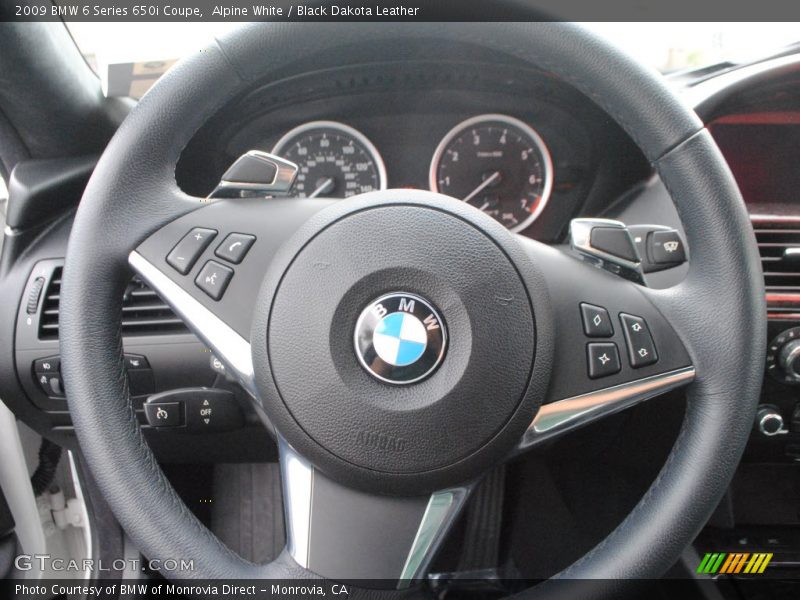 Alpine White / Black Dakota Leather 2009 BMW 6 Series 650i Coupe