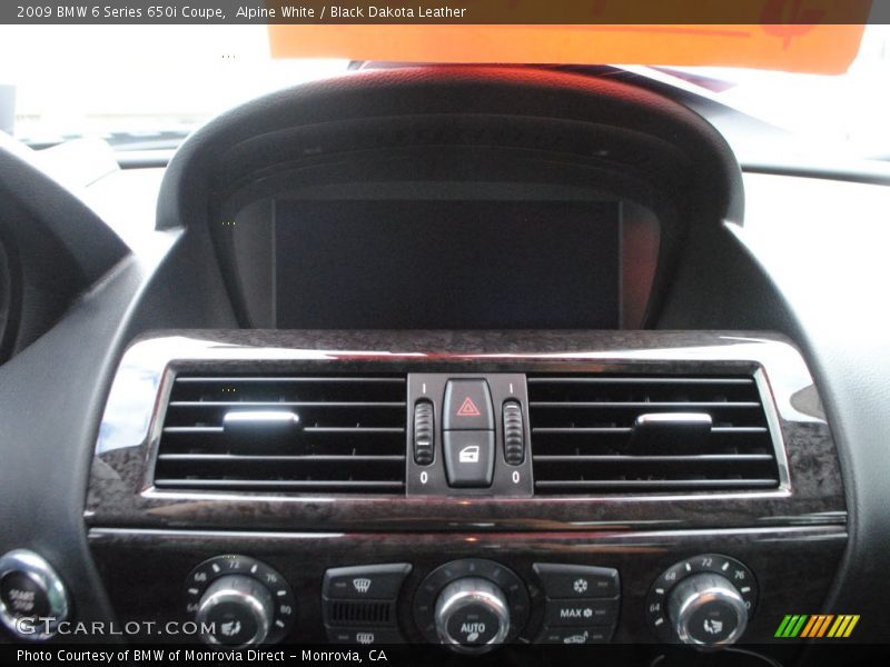 Alpine White / Black Dakota Leather 2009 BMW 6 Series 650i Coupe