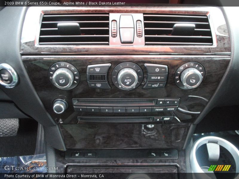 Alpine White / Black Dakota Leather 2009 BMW 6 Series 650i Coupe