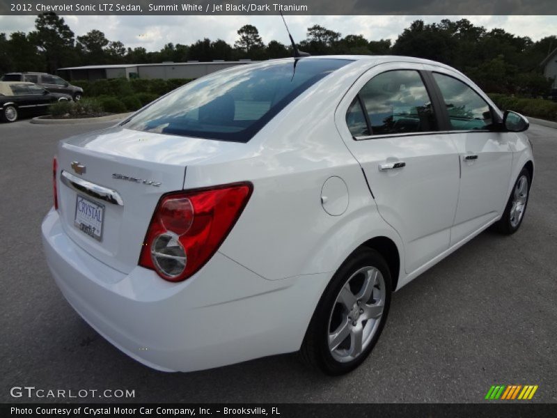 Summit White / Jet Black/Dark Titanium 2012 Chevrolet Sonic LTZ Sedan