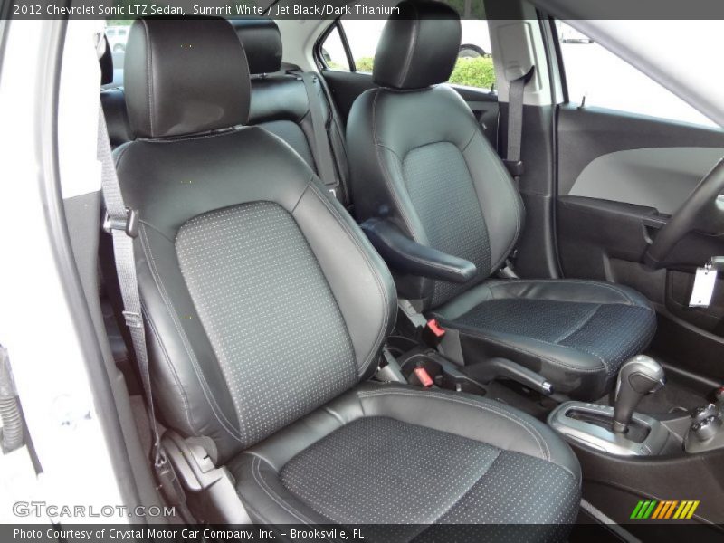 Summit White / Jet Black/Dark Titanium 2012 Chevrolet Sonic LTZ Sedan
