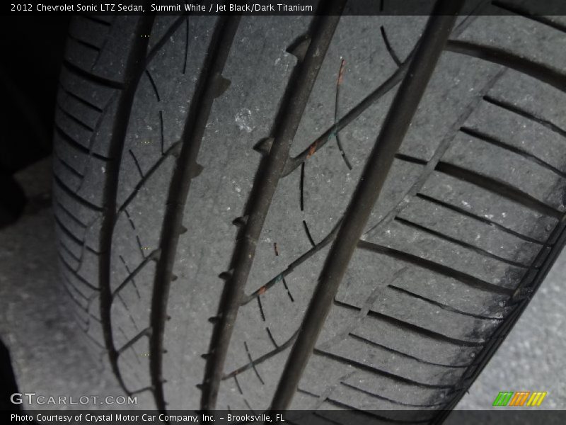 Summit White / Jet Black/Dark Titanium 2012 Chevrolet Sonic LTZ Sedan