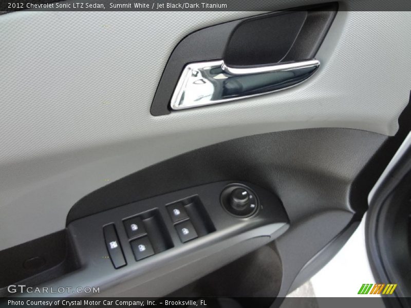 Summit White / Jet Black/Dark Titanium 2012 Chevrolet Sonic LTZ Sedan