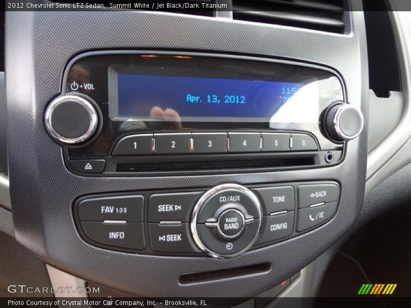 Summit White / Jet Black/Dark Titanium 2012 Chevrolet Sonic LTZ Sedan