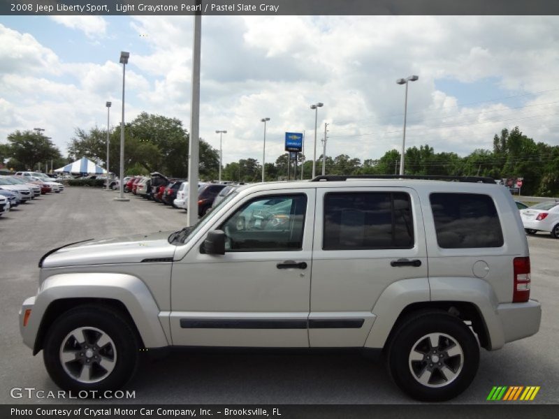 Light Graystone Pearl / Pastel Slate Gray 2008 Jeep Liberty Sport