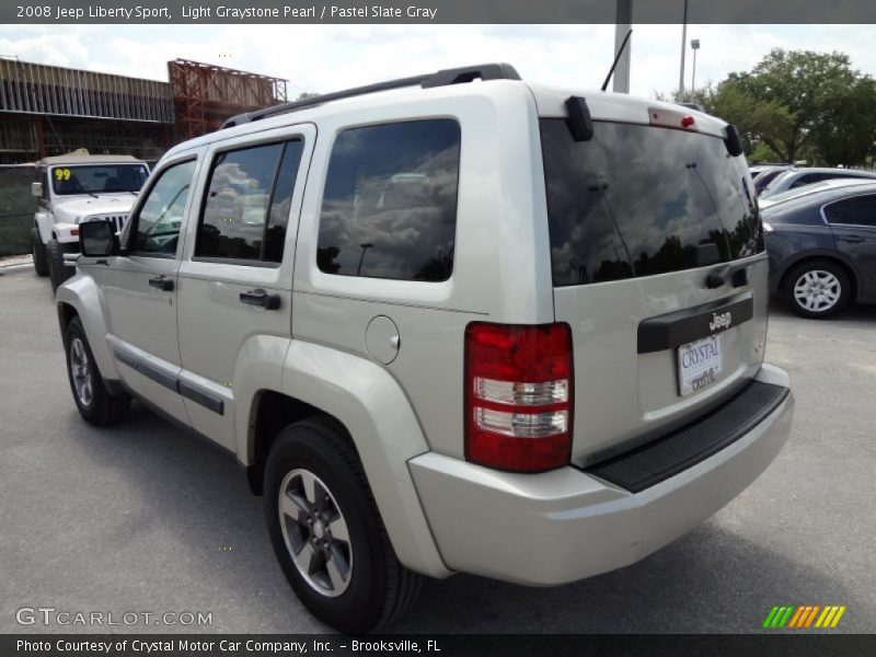 Light Graystone Pearl / Pastel Slate Gray 2008 Jeep Liberty Sport