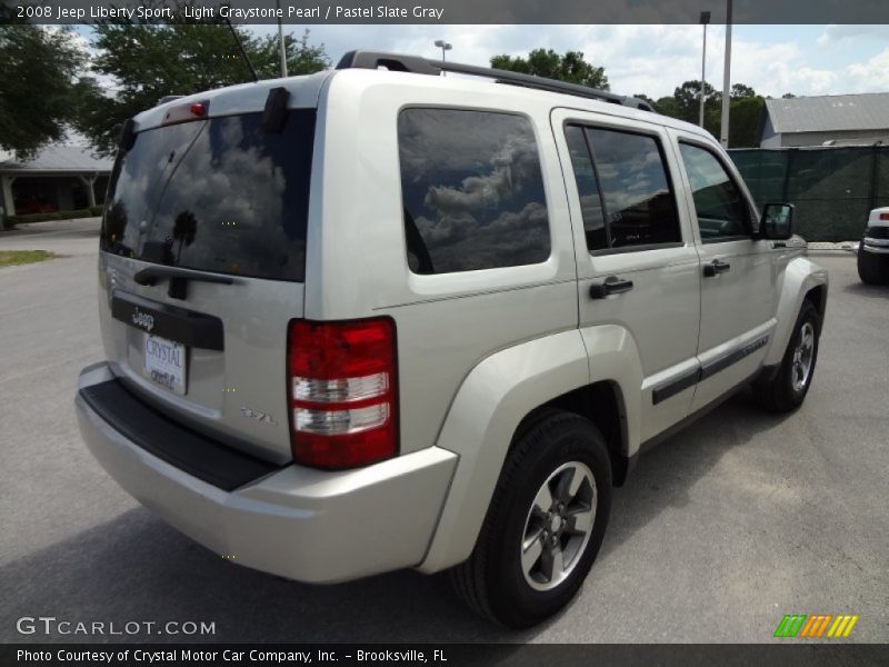 Light Graystone Pearl / Pastel Slate Gray 2008 Jeep Liberty Sport