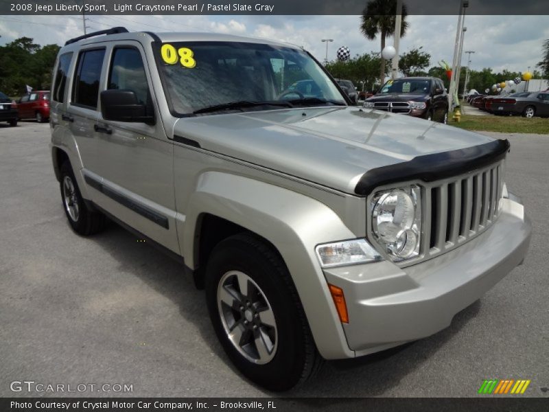 Light Graystone Pearl / Pastel Slate Gray 2008 Jeep Liberty Sport