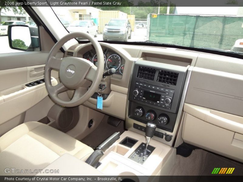 Light Graystone Pearl / Pastel Slate Gray 2008 Jeep Liberty Sport