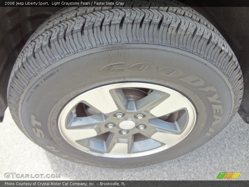 Light Graystone Pearl / Pastel Slate Gray 2008 Jeep Liberty Sport