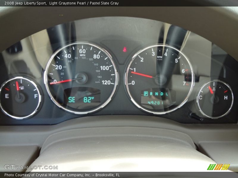 Light Graystone Pearl / Pastel Slate Gray 2008 Jeep Liberty Sport