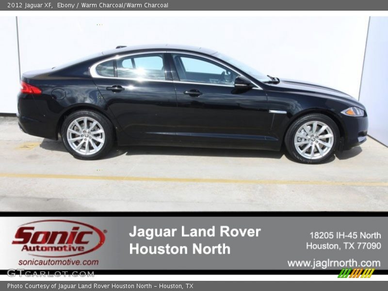 Ebony / Warm Charcoal/Warm Charcoal 2012 Jaguar XF