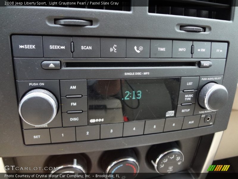 Light Graystone Pearl / Pastel Slate Gray 2008 Jeep Liberty Sport
