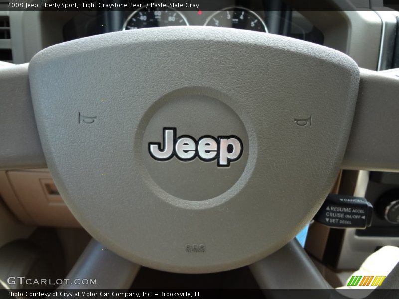 Light Graystone Pearl / Pastel Slate Gray 2008 Jeep Liberty Sport