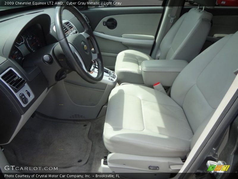 Cyber Gray Metallic / Light Gray 2009 Chevrolet Equinox LTZ AWD
