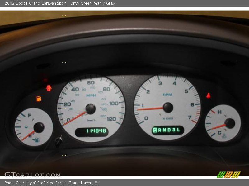 2003 Grand Caravan Sport Sport Gauges