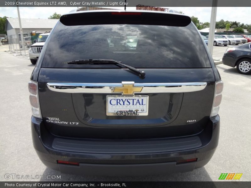 Cyber Gray Metallic / Light Gray 2009 Chevrolet Equinox LTZ AWD