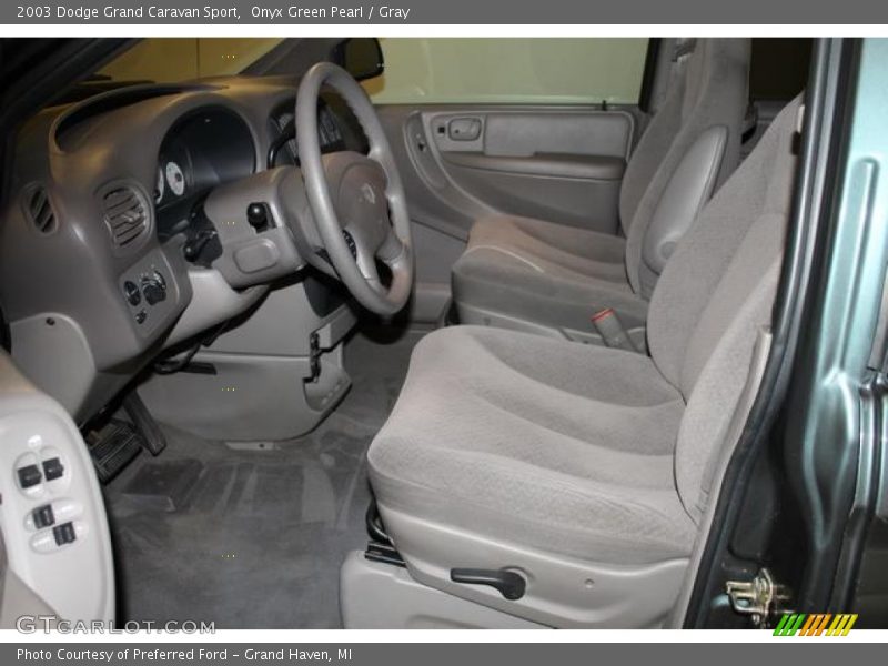 Onyx Green Pearl / Gray 2003 Dodge Grand Caravan Sport