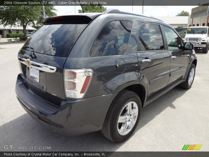 Cyber Gray Metallic / Light Gray 2009 Chevrolet Equinox LTZ AWD